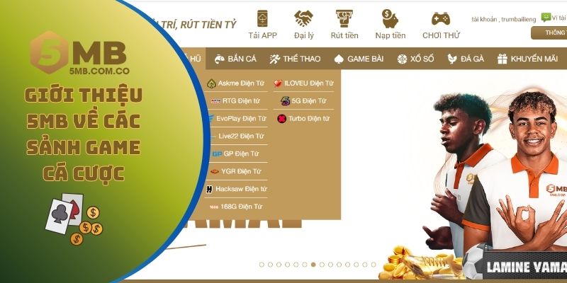 Giới thiệu 5MB về các sảnh game cá cược hàng đầu thị trường