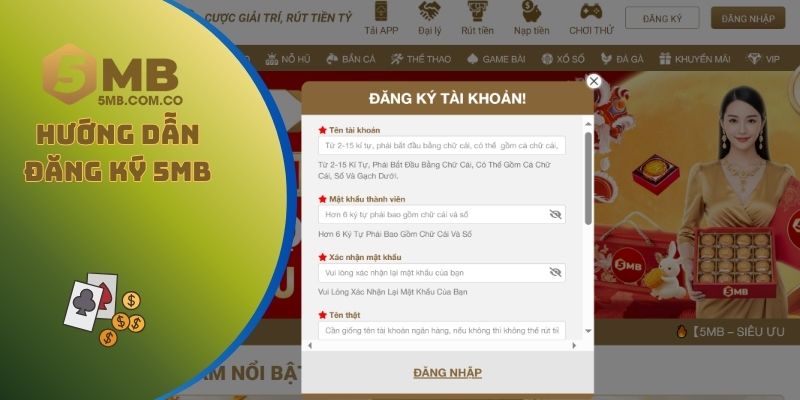 Hướng dẫn đăng ký 5MB