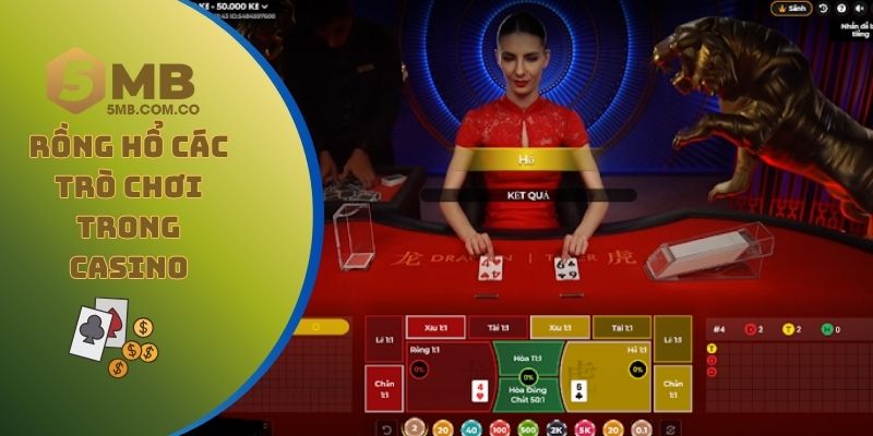 Rồng Hổ luôn có vị trí quan trọng với các trò chơi trong casino