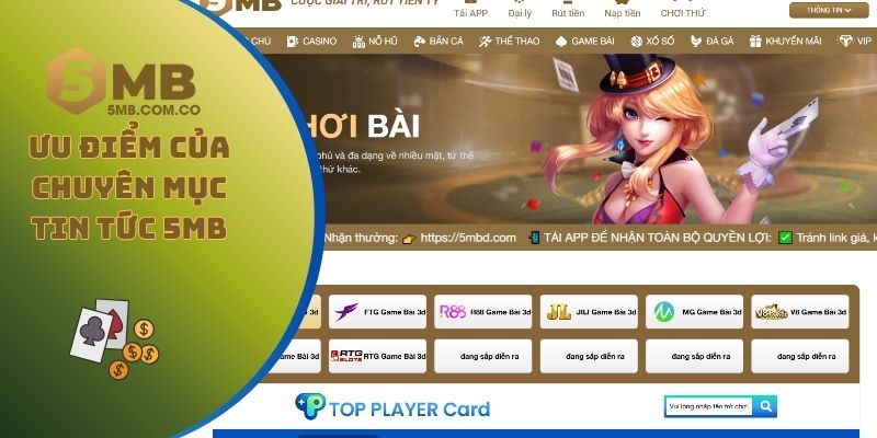 Ưu điểm của chuyên mục tin tức 5MB